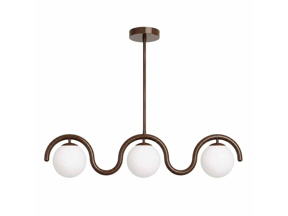 Lustre en métal "GEDIK-20442" - 80 x 17 cm - Marron