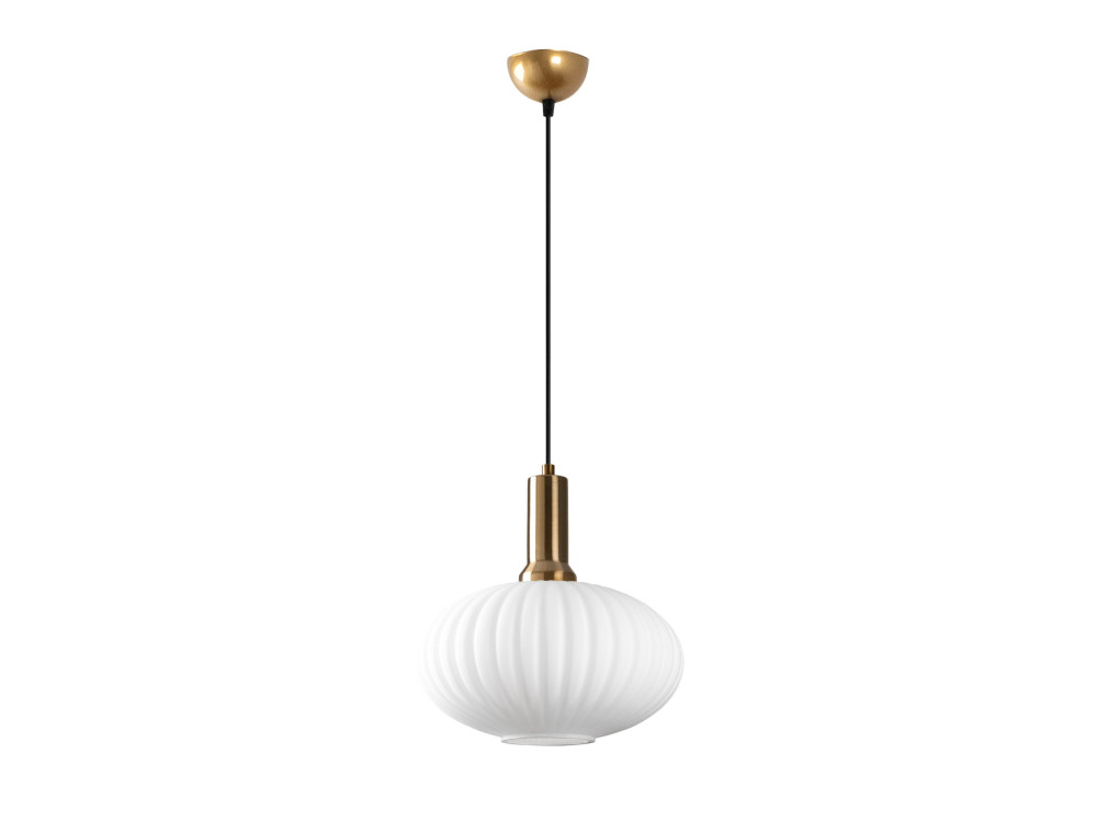Lampe suspendue en métal "Asker" - 30 x 30 cm - Doré