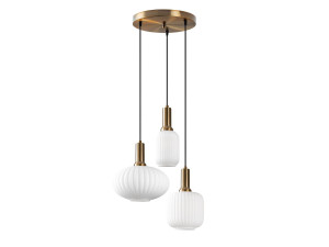 Lustre en métal "Asker" - 55 x 55 cm - Doré