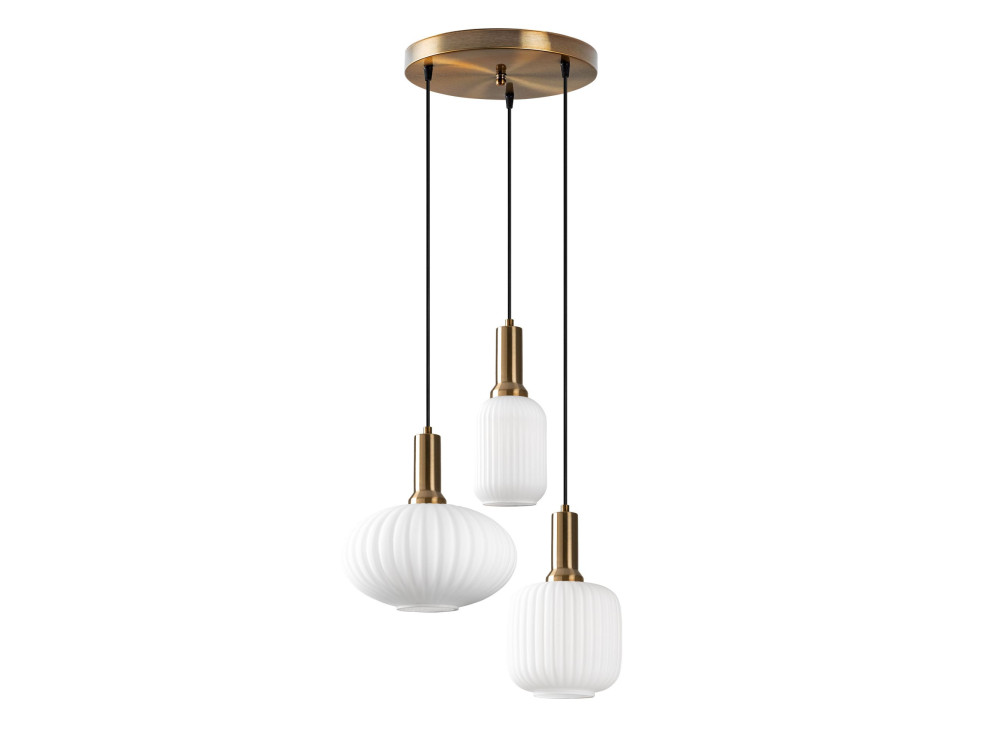 Lustre en métal "Asker" - 55 x 55 cm - Doré