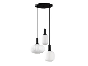 Lustre en métal "Asker" - 55 x 55 cm - Noir