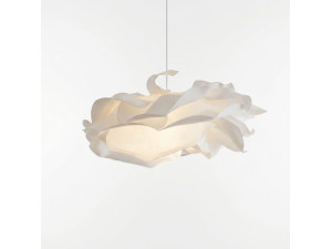 Lampe suspendue en plastique "MOD0009" -  58 x 58 cm - Blanc