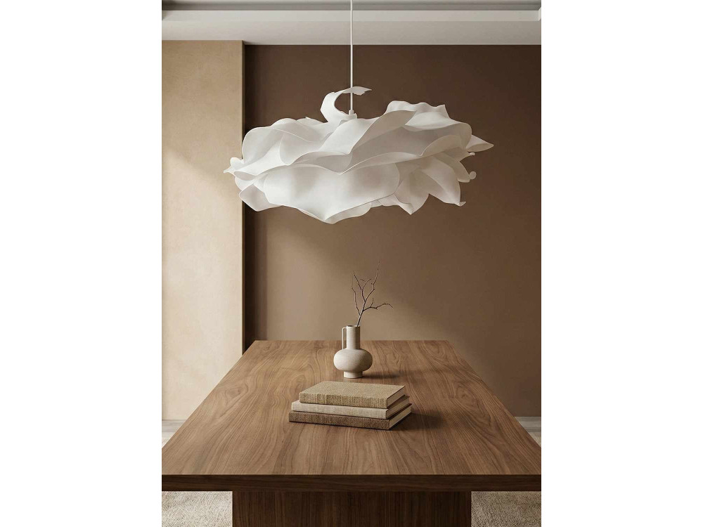 Lampe suspendue en plastique "MOD0009" -  58 x 58 cm - Blanc