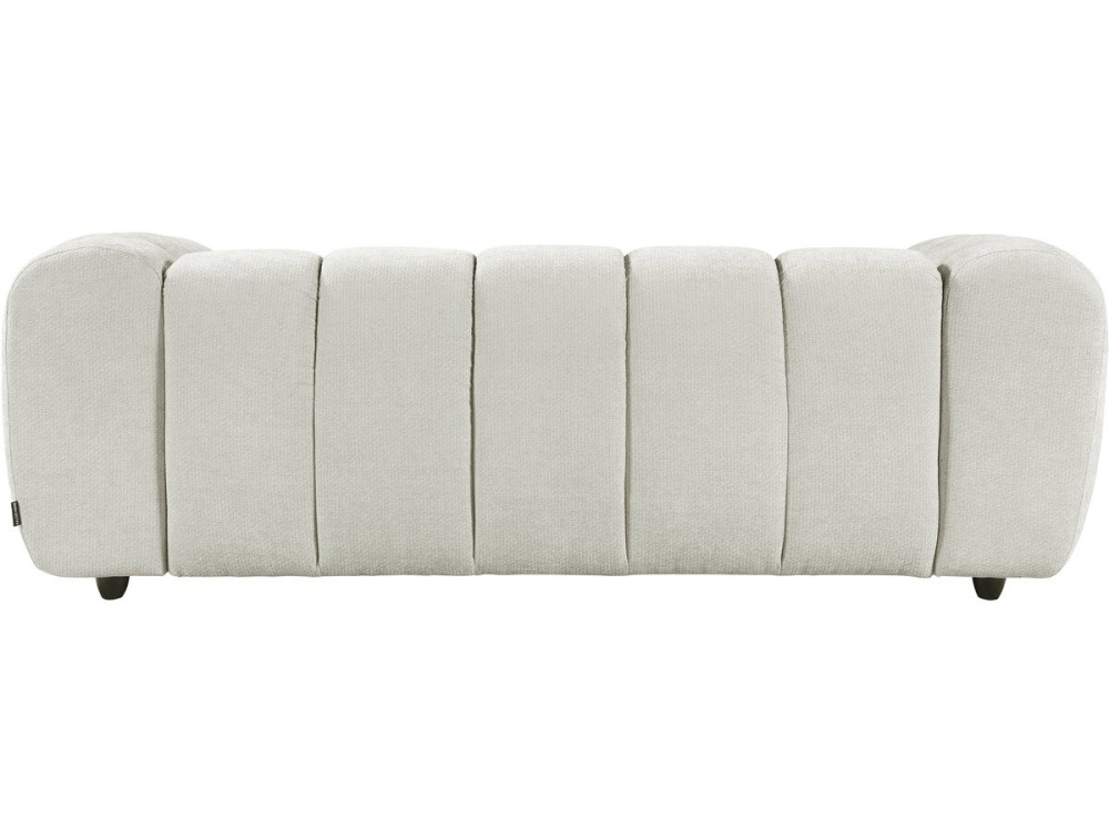 Canapé droit style bubble en tissu "Courcelles" - 3 places - Beige