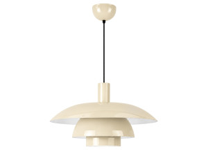Lampe suspendue en métal "Layer" - 45 x 45 cm - Beige