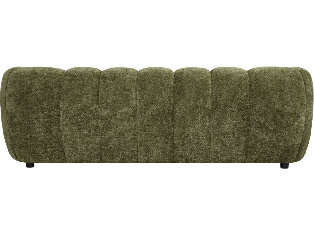 Canapé droit style bubble en tissu "Malakoff" - 3 places - Vert