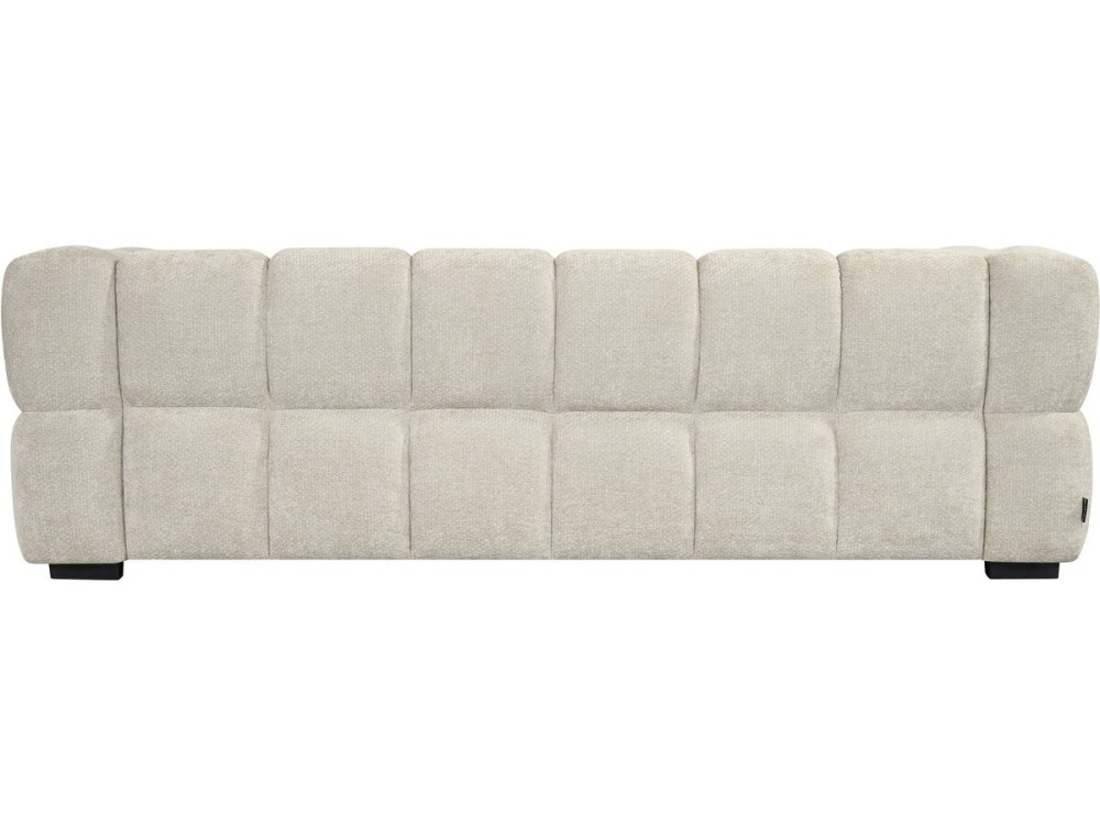 Canapé droit style bubble en tissu "Spontini" - 3 places - Beige