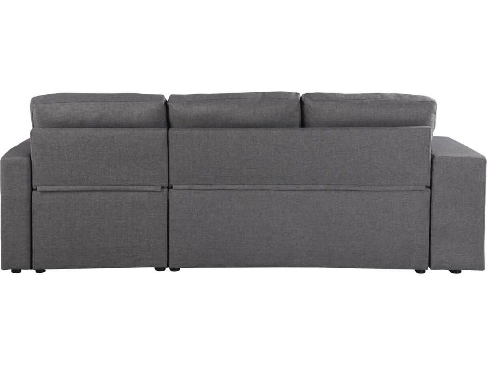 Canapé d'angle convertible/réversible "Axel" - 3 places - Gris