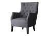 Fauteuil Scandinave Tissu "Duchesse" - 76 x 83 x 100,5 cm - Gris