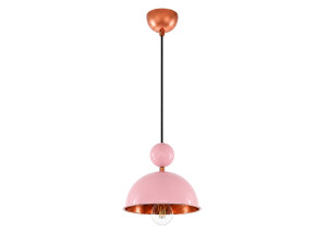 Lampe suspendue en métal "Bubble" - 21 x 21 cm - Rose