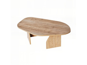 Table basse en bois "Rock" 100 x 60 x 35 cm - Chêne saphir