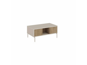 Table Basse en bois " VENTRO " - 100 x 42 x 60 cm - Grès