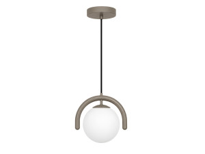 Lampe suspendue en métal "GEDIK-20441" - 20 x 20 cm - Gris