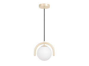 Lampe suspendue en métal "GEDIK-20441" - 20 x 20 cm - Beige