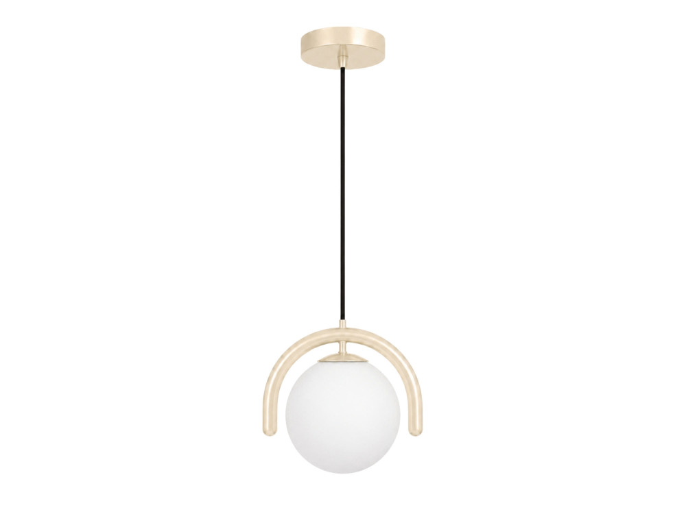 Lampe suspendue en métal "GEDIK-20441" - 20 x 20 cm - Beige