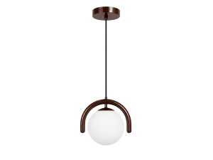 Lampe suspendue en métal "GEDIK-20441" - 20 x 20 cm - Marron