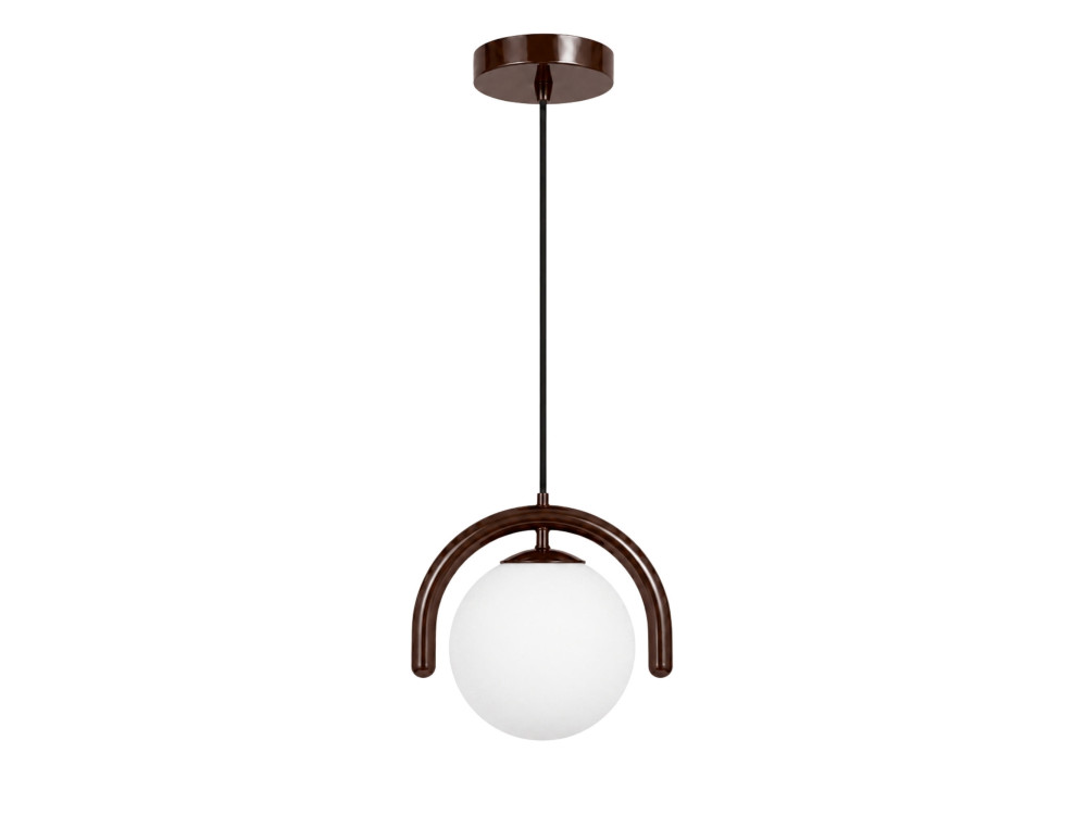 Lampe suspendue en métal "GEDIK-20441" - 20 x 20 cm - Marron