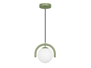 Lampe suspendue en métal "GEDIK-20441" - 20 x 20 cm - Vert Menthe