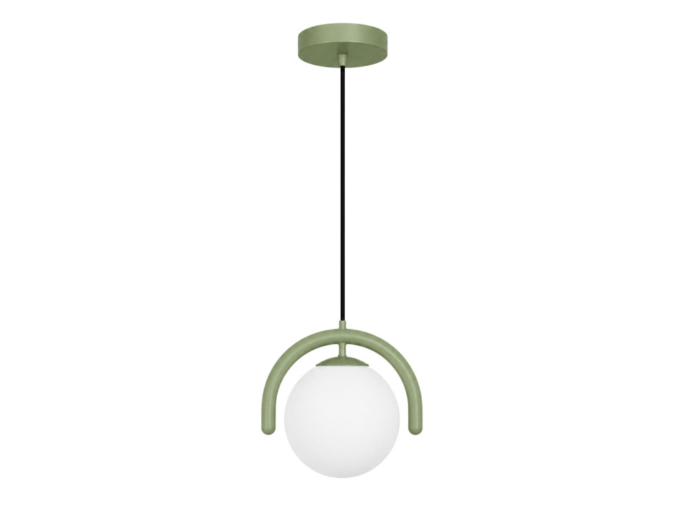 Lampe suspendue en métal "GEDIK-20441" - 20 x 20 cm - Vert Menthe