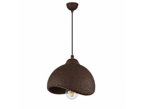 Lampe suspendue en métal "Vegas" - 21 x 20 cm - Marron