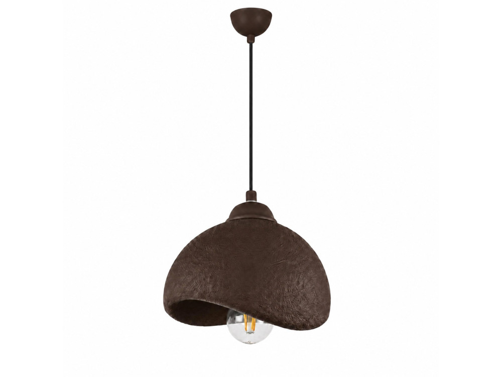 Lampe suspendue en métal "Vegas" - 21 x 20 cm - Marron