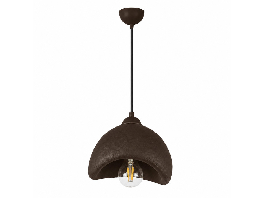 Lampe suspendue en métal "Vegas" - 21 x 20 cm - Marron