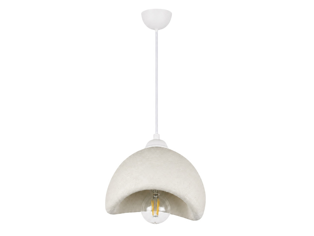 Lampe suspendue en métal "Vegas" - 21 x 20 cm - Blanc