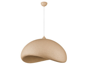 Lampe suspendue en métal "Vegas" - 64 x 51 cm - Beige