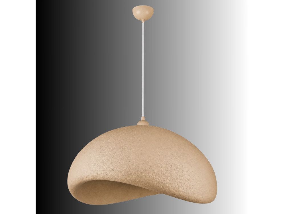 Lampe suspendue en métal "Vegas" - 64 x 51 cm - Beige
