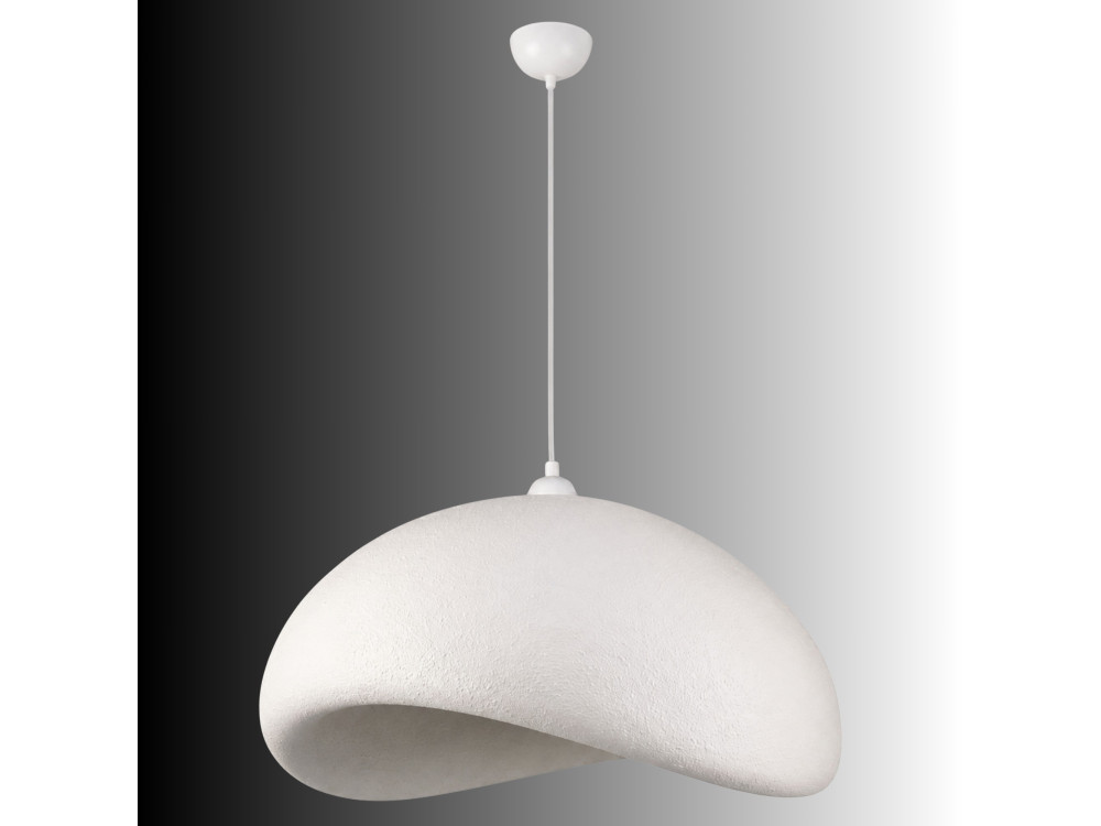 Lampe suspendue en métal "Vegas" - 64 x 51 cm - Blanc