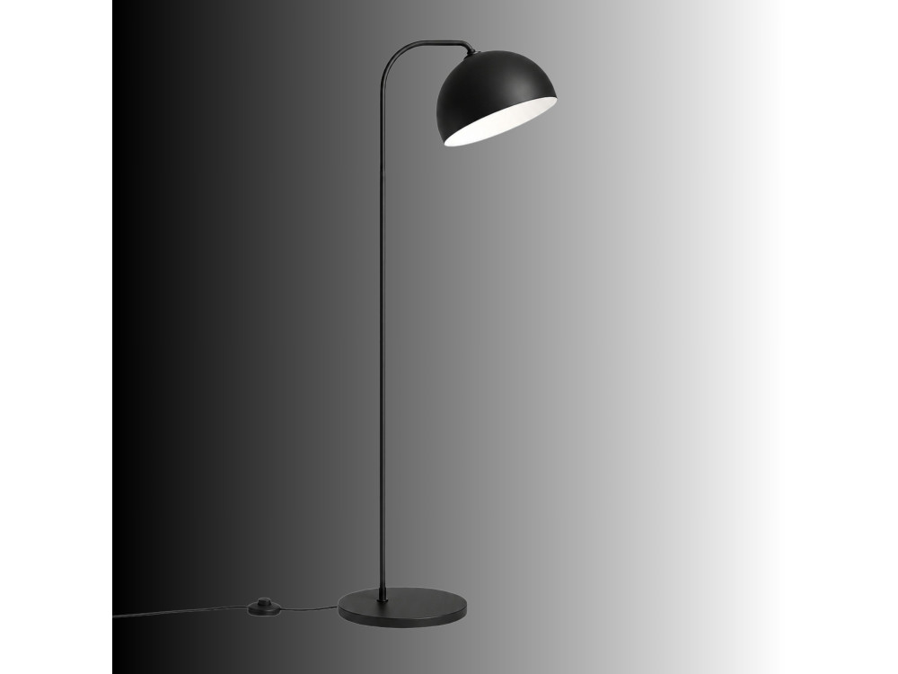 Lampadaire en métal "Yaka" - 51 x 51 cm - Noir