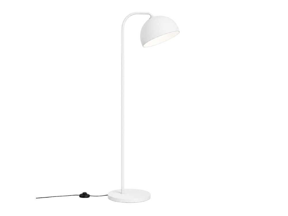 Lampadaire en métal "Yaka" - 51 x 51 cm - Blanc
