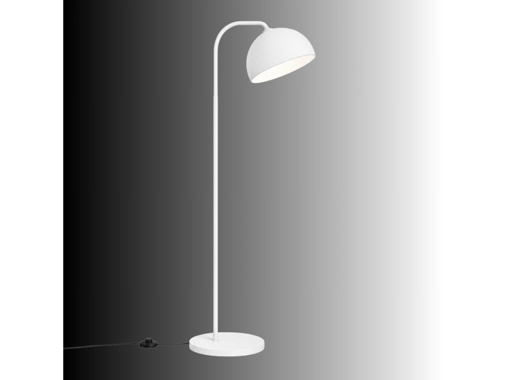 Lampadaire en métal "Yaka" - 51 x 51 cm - Blanc