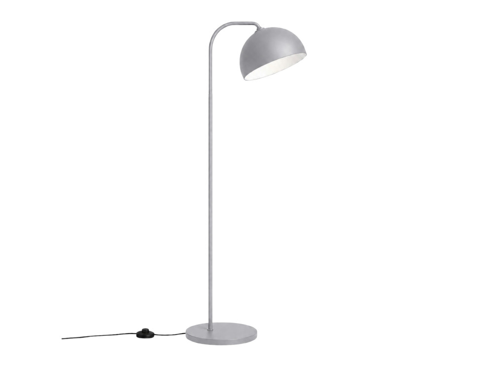 Lampadaire en métal "Yaka" - 51 x 51 cm - Gris