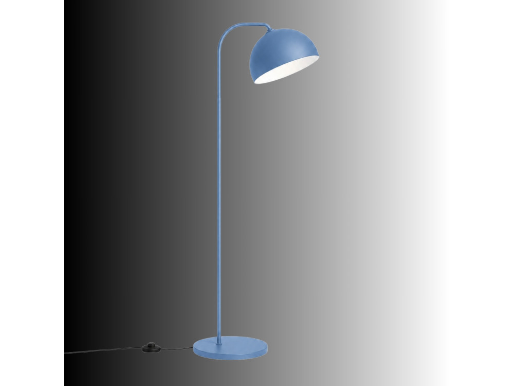 Lampadaire en métal "Yaka" - 51 x 51 cm - Bleu