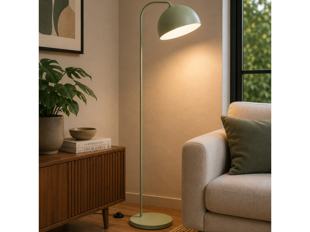 Lampadaire en métal "Yaka" - 51 x 51 cm - Vert Menthe