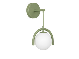 Applique murale en métal "GEDIK-20445" - 20 x 20 cm - Vert Menthe