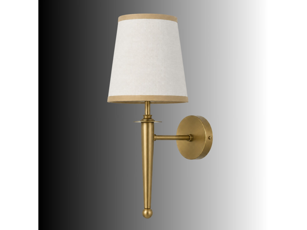 Applique murale en métal "Milano" - 22 x 22 cm - Beige