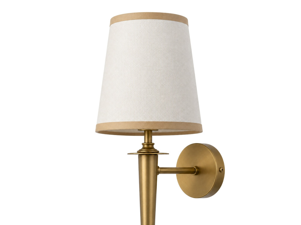 Applique murale en métal "Milano" - 22 x 22 cm - Beige
