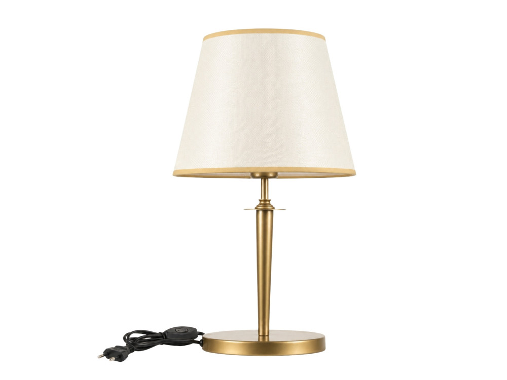 Lampe de table en métal "Milano" - 31 x 31 cm - Beige