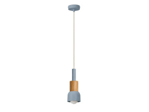 Lampe suspendue en métal "Elwood" -10 x 25 cm - Bleu
