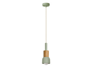 Lampe suspendue en métal " Elwood " -  10 x 25 cm - Vert