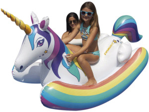 Bouée "Magic la Licorne" - 218 x 122 x 91 cm - Multicolore