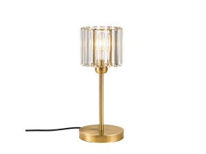 Lampe de table en métal "Yakops" - 17 x 17 x 50 cm -Jaune