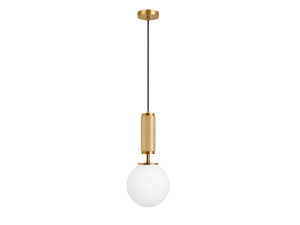 Lampe suspendue en métal "Moira" - 15 x 15 x 120 cm - Jaune