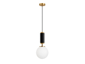 Lampe suspendue en métal "Moira" - 15 x 15 x 120 cm - Noir
