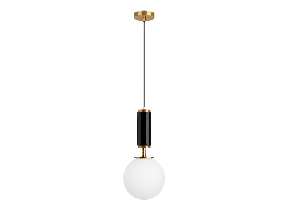 Lampe suspendue en métal "Moira" - 15 x 15 x 120 cm - Noir