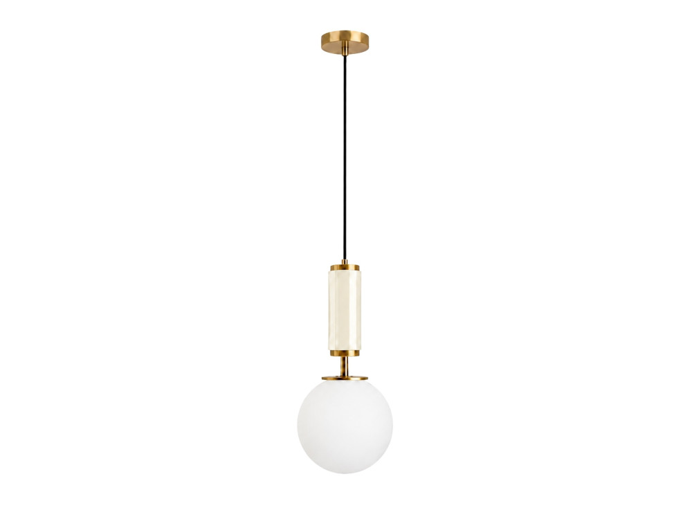 Lampe suspendue en métal "Moira" - 15 x 15 x 120 cm - Beige