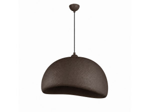 Lampe suspendue en métal "Beta" - 50 x 40 cm - Marron