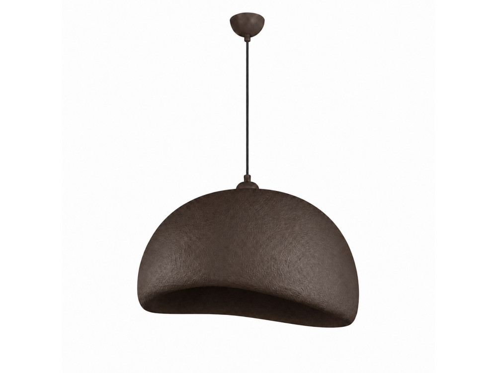 Lampe suspendue en métal "Beta" - 50 x 40 cm - Marron